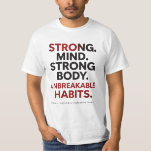 Camiseta Mente Fuerte, Cuerpo Fuerte — Autoridad de Fitness