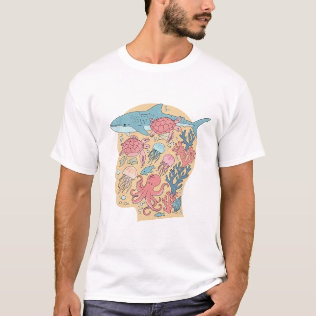 Camiseta Mente oceánica (Anverso)