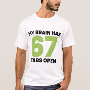 Camiseta Mente Ocupada Sarcástica que Dice Caos de Multitar