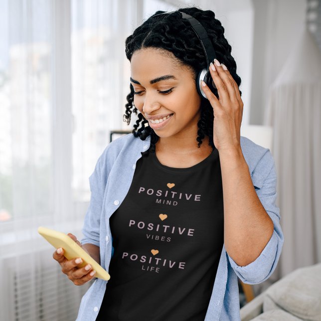 Camiseta Mente positiva, cotización positiva de LIfe (Subido por el creador)