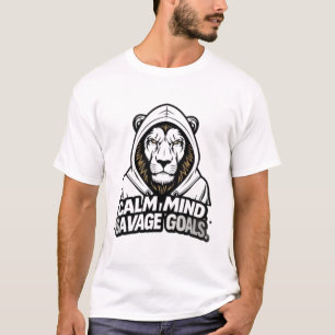 Camiseta Mente Tranquila, Metas Salvajes: Motivación León c