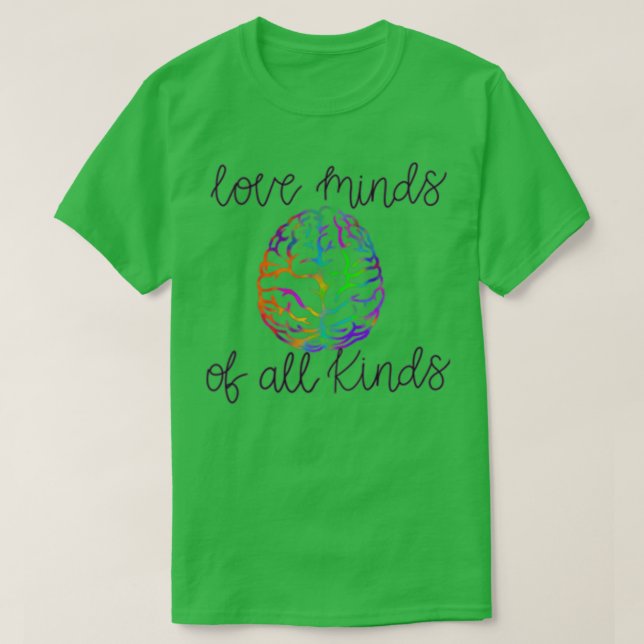 Camiseta Mentes de amor de todo tipo (Diseño del anverso)