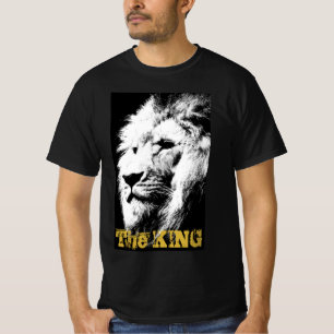Camiseta Mentes de animales de la cara del león plantilla m