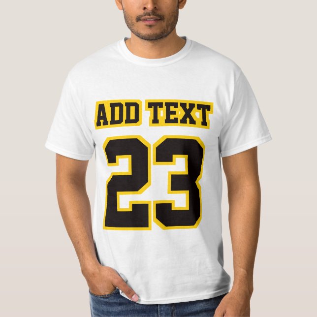 Camiseta Mentes de ORO NEGRO BLANCO delantero valoran la ca (Anverso)