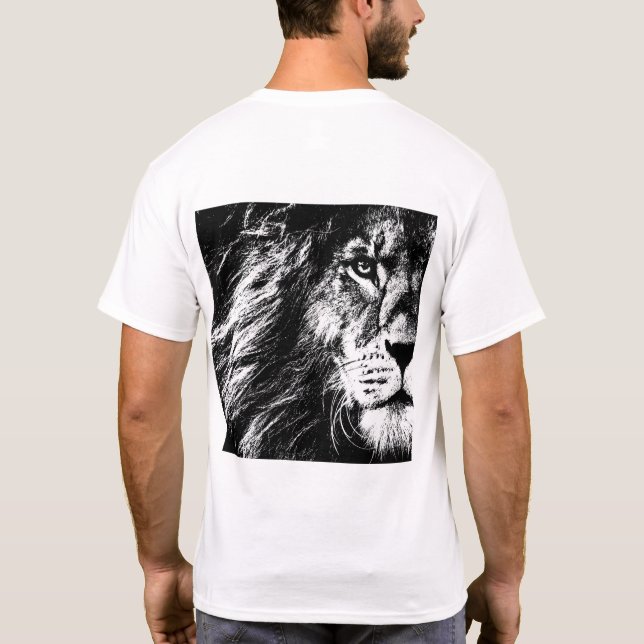 Camiseta Mentes de plantilla de arte pop de diseño de cara  (Reverso)
