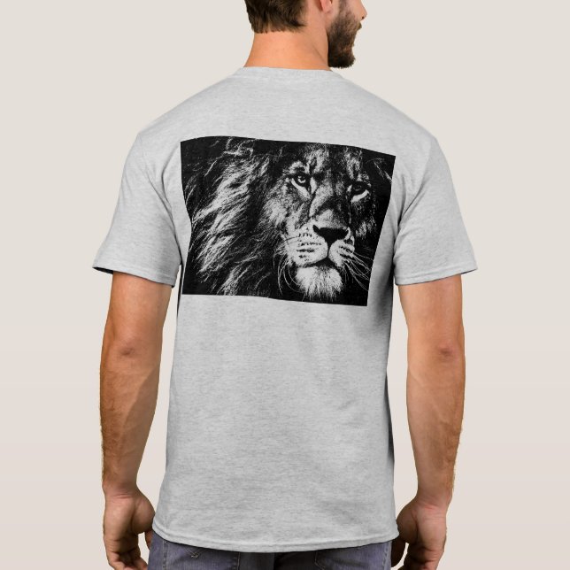 Camiseta Mentes de plantilla de impresión en el lado poster (Reverso)