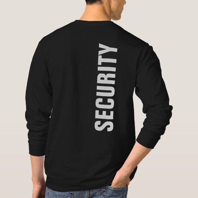 Camiseta Mentes de seguridad de plantillas de manga larga e (Reverso)