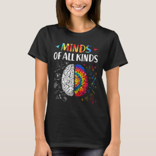 Camiseta Mentes De Todo Tipo Neurodiversidad Autismo Concie
