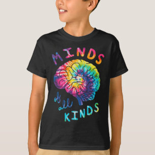 Camiseta Mentes De Todo Tipo Neurodiversidad Tie Dye Autism
