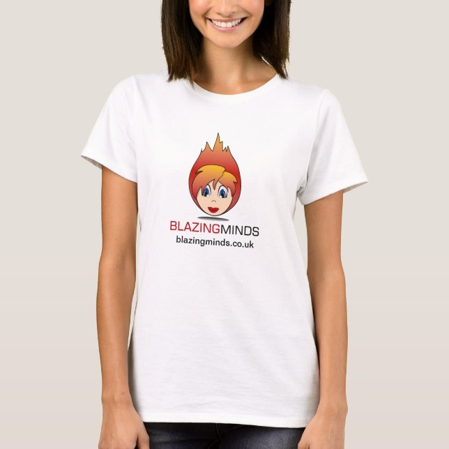 Camiseta Mentes deslumbrantes + URL (Anverso)