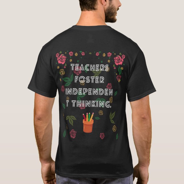 Camiseta Mentes inspiradoras, cambios en el futuro (Reverso)