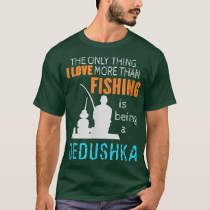 Camiseta Mentes más que amor pescar Dedushka Rusia Rusia