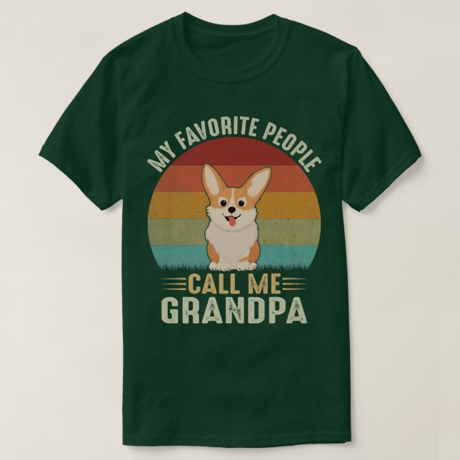 Camiseta Mentes, mi gente favorita me llama abuelo Cute Cor (Diseño del anverso)
