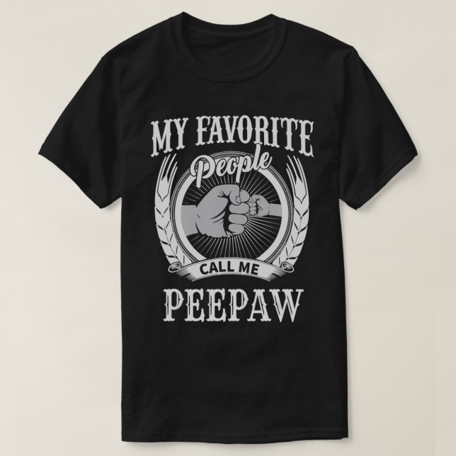 Camiseta Mentes, mi gente favorita me llama abuelo de Peepa (Diseño del anverso)