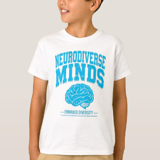 Camiseta Mentes Neurodiversas Gráfico del Cerebro