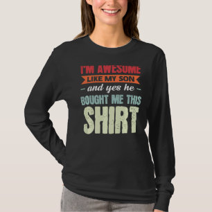Camiseta Mentes, soy genial como mi hijo, papá hijo 2