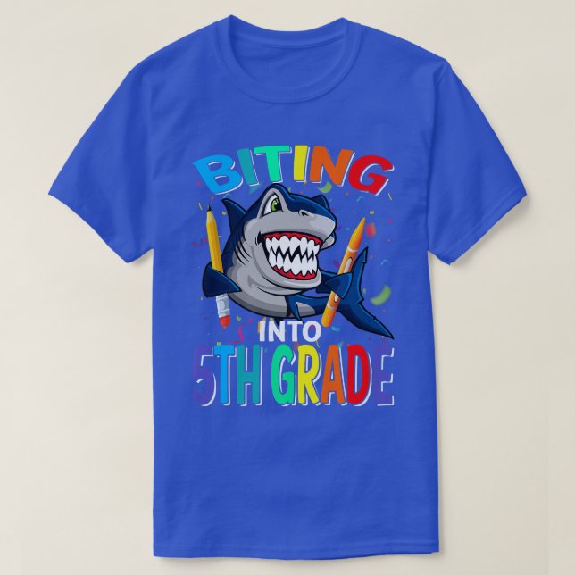 Camiseta Mentir en quinto grado de vuelta a la escuela Shar (Diseño del anverso)