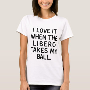 Camiseta Mentira Blanca de Voleibol Libero Toma Mi Pelota