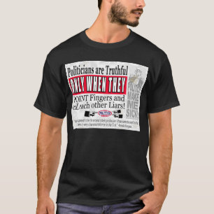 Camiseta Mentira de los políticos - ropa oscura