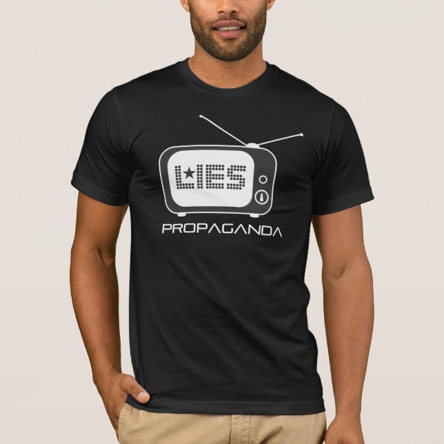 Camiseta Mentiras de los medios de la corriente principal (Anverso)