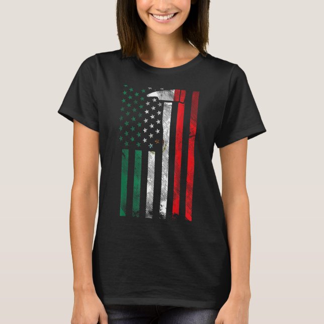 Camiseta Mentiras: Fiebre de bandera norteamericana mexican (Anverso)