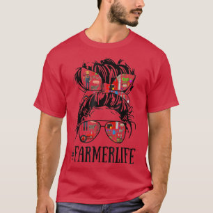 Camiseta Mentirosa Mujer Del Pelo Granjero De Un Granja De
