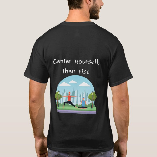 Camiseta Mentiroso Yoga BLACK (Reverso)