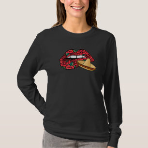 Camiseta Mentirosos labios Dia De Los Muertos Sombrero Da