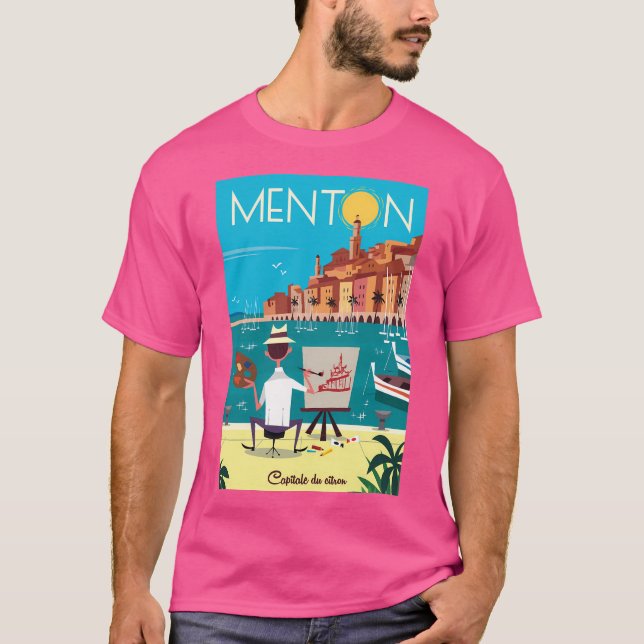 Camiseta Menton Poster (Anverso)