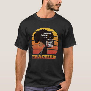 Camiseta Mentor Docente Inspirar Educar Entrenar Cambiar Ap