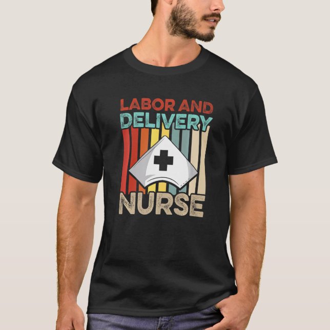 Camiseta Mentores De Enfermeras De Trabajo Y De Entrega L D (Anverso)