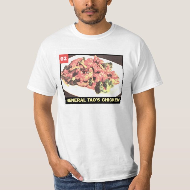 Camiseta Menú chino - 02 Chicken de general Tao (Anverso)