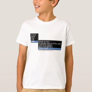 Camiseta Menú de la batalla del RPG de 8 pedazos