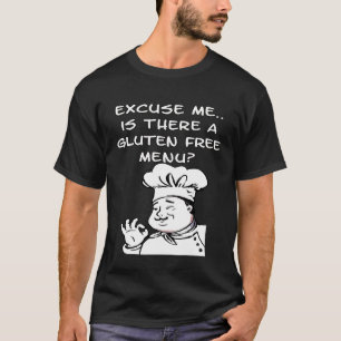 Camiseta Menú Gluten Gratis Celiac Awareness Chef