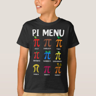 Camiseta Menú Pi 3.14 Símbolo Pi - Math Teacher Happy Pi Da
