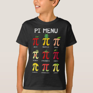 Camiseta Menú Pi Pie Math Day Matemáticas Maestra Maestra P