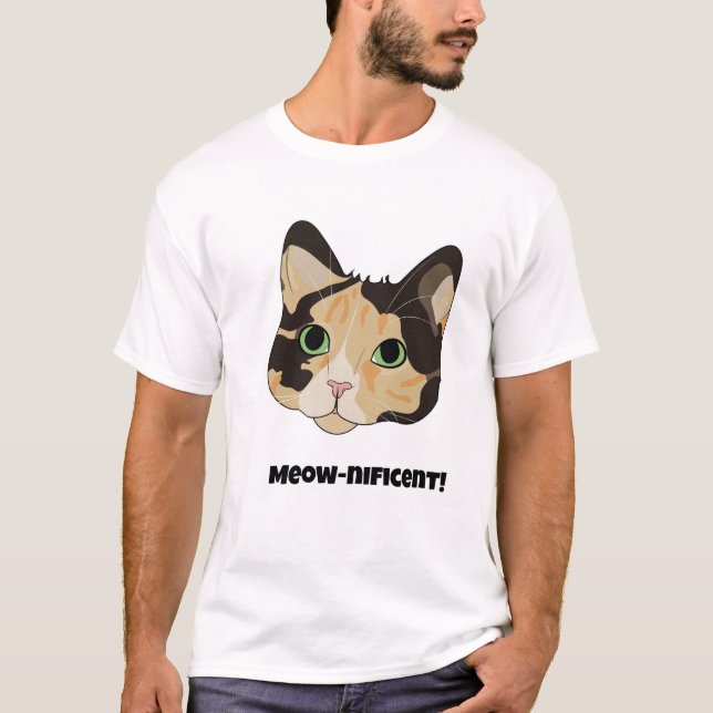 Camiseta ¡Menuda belleza! Gato gracioso (Anverso)