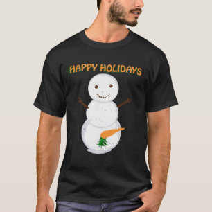 Camiseta Menudo y sucio arrogante muñeco de nieve gracioso