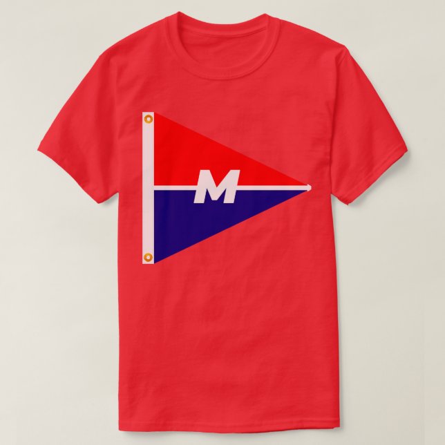 Camiseta MenunketeYacht Club Burgee TShirt (Diseño del anverso)