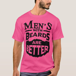 Camiseta Menx27s con las barbas son mejores regalo de Día F
