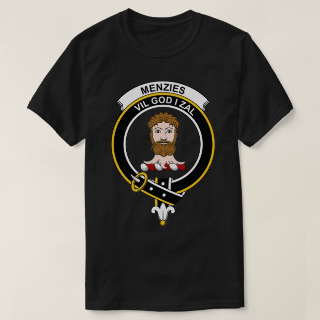 Camiseta Menzies Escudo Tartan Clan Scottish Clan (Diseño del anverso)