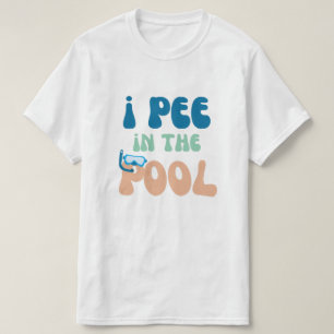Camiseta meo en la piscina divertida natación para nadador