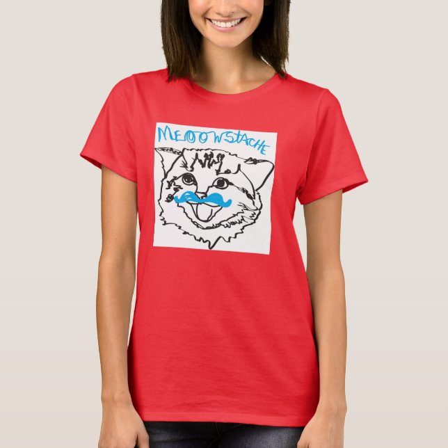 Camiseta Meoowstache (Anverso)