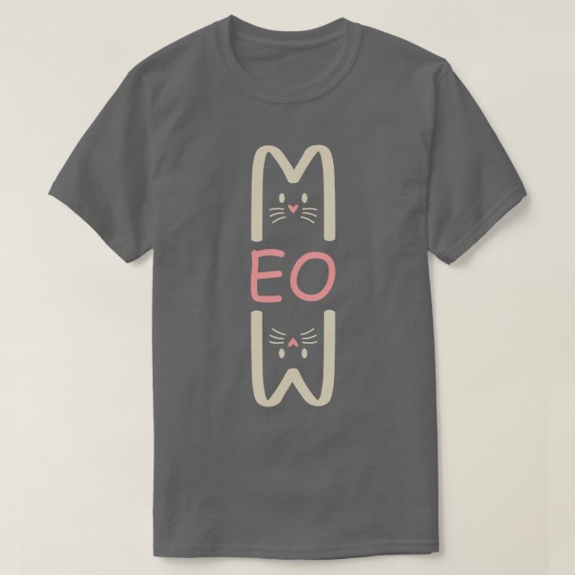 Camiseta Meow (Diseño del anverso)