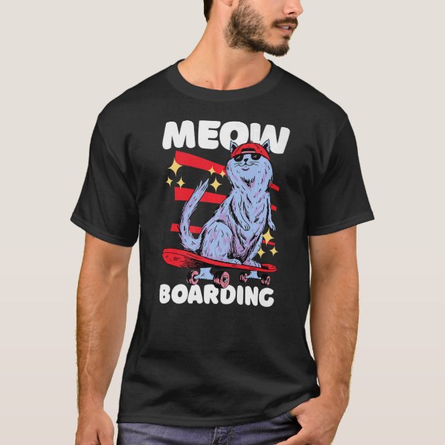 Camiseta Meow Boarding (Anverso)