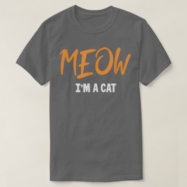 Camiseta Meow Cat Halloween disfraz gato mamá papá  (Diseño del anverso)