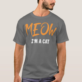 Camiseta Meow Cat Halloween disfraz gato mamá papá 