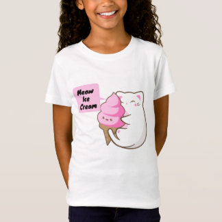 Camiseta Meow Cat Love Ice Cream