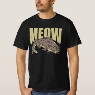 Camiseta Meow Catfish Funny Catfish Pescado Lover Retro