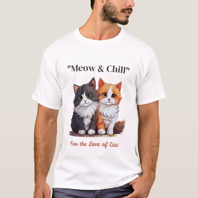 Camiseta Meow & Chill (Anverso)